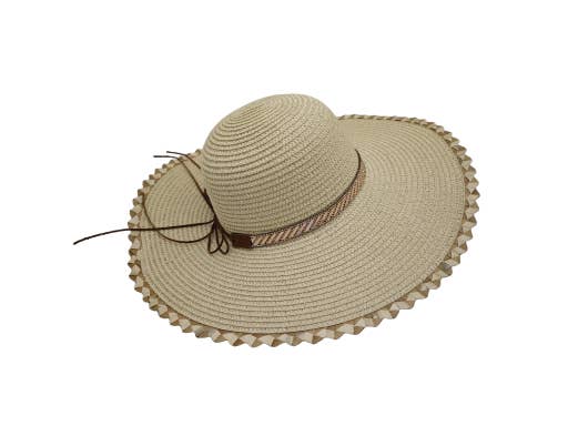 Samba de roda - Wholesale Straw Hat - Women's - Pack of 4 sequin ribbon capelines