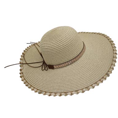 Samba de roda - Wholesale Straw Hat - Women's - Pack of 4 sequin ribbon capelines0