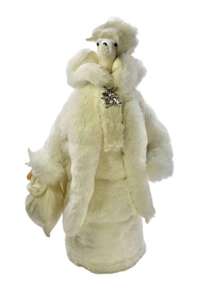 VENDA Valentino com Mala - Pele Canalizada Creme, Marfim por atacado de Sherri's Designs