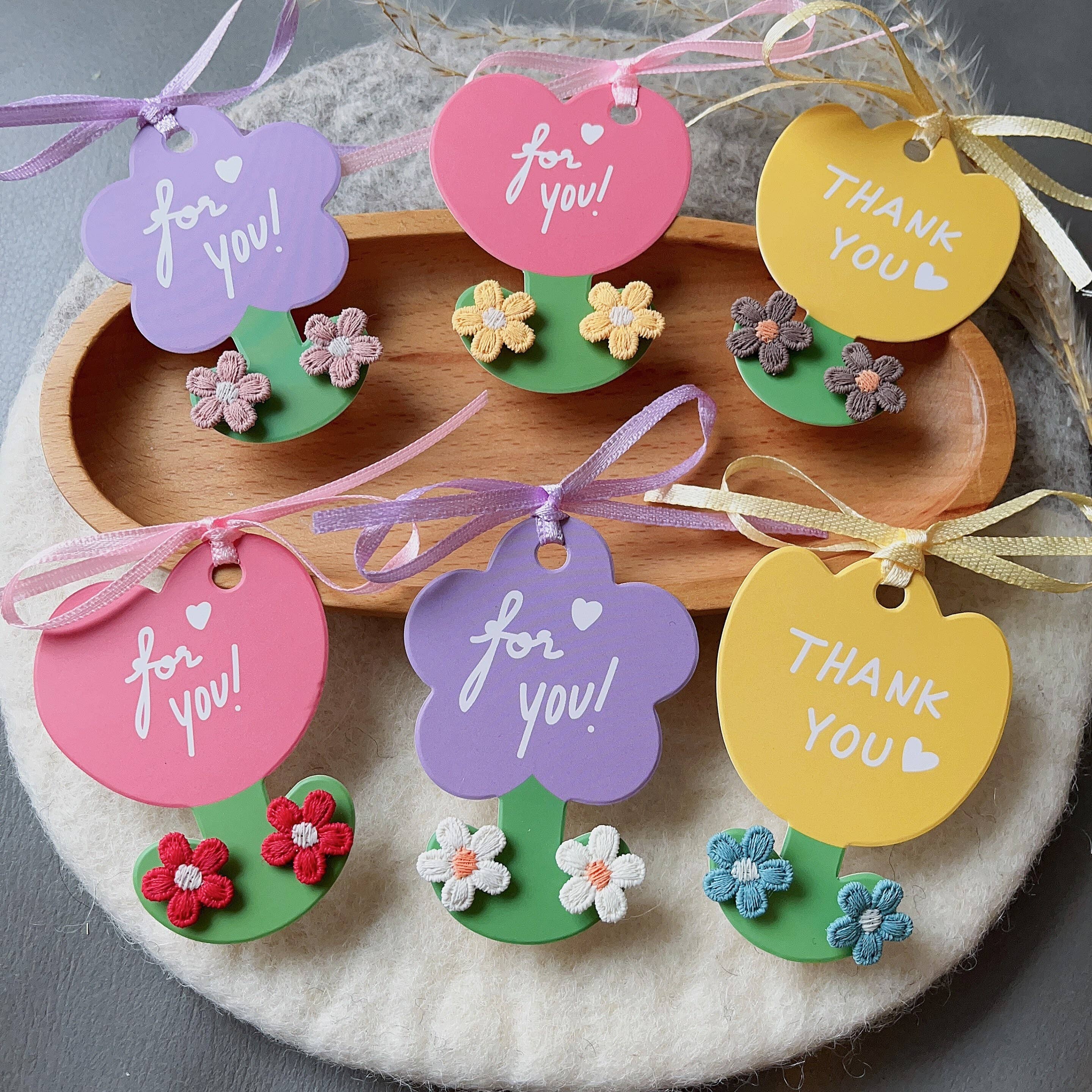 Giggle with Love - Wholesale Stud/Post Earrings - Embroidery Stud Earring| Handmade Thank You Gift| Spring Embroidery Studs| Book Mark Flower Stud|Bridesmaid Gift|Mother Day Gift1