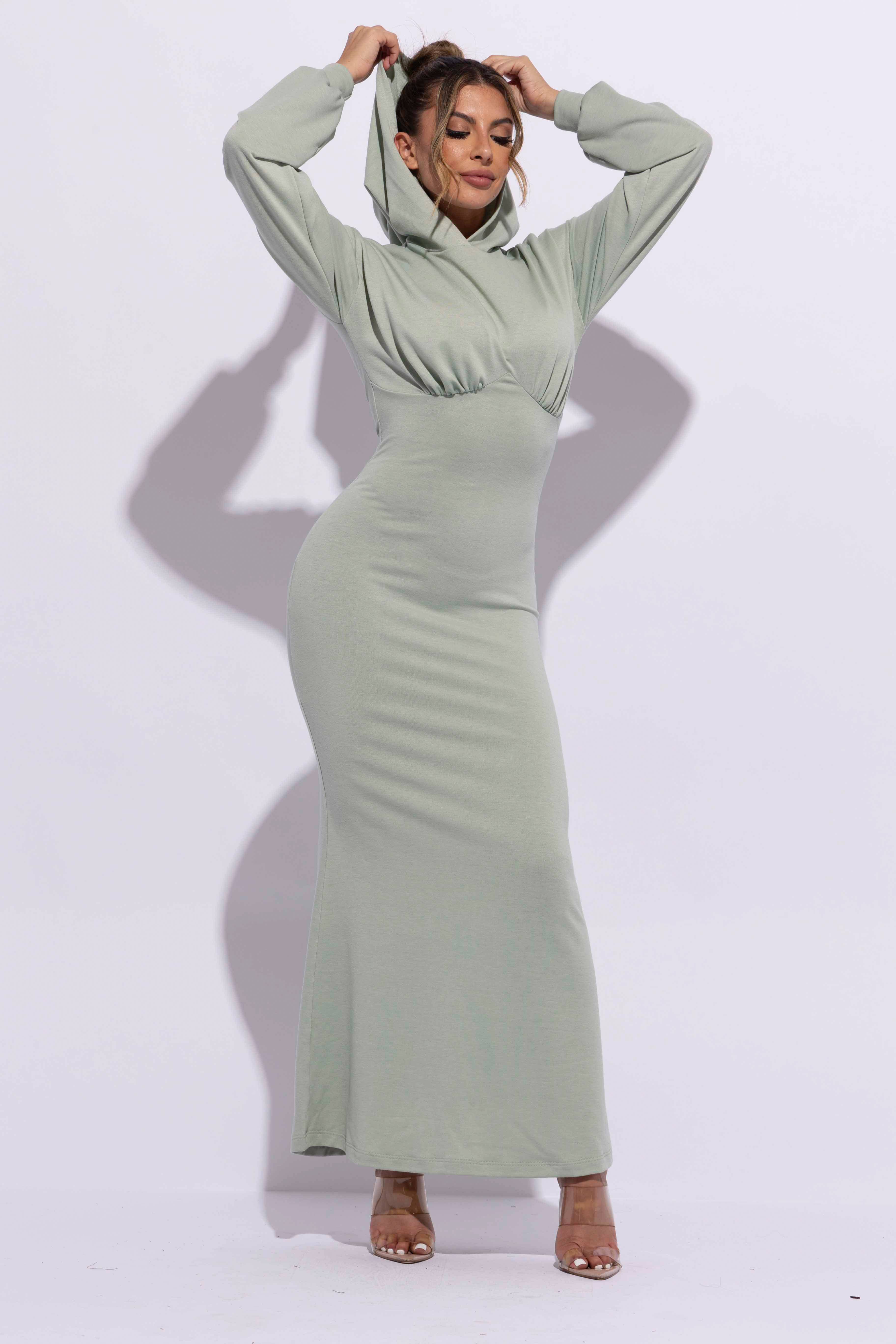 K Too – wholesale Dress – Women's – Hoodie maxi dress16