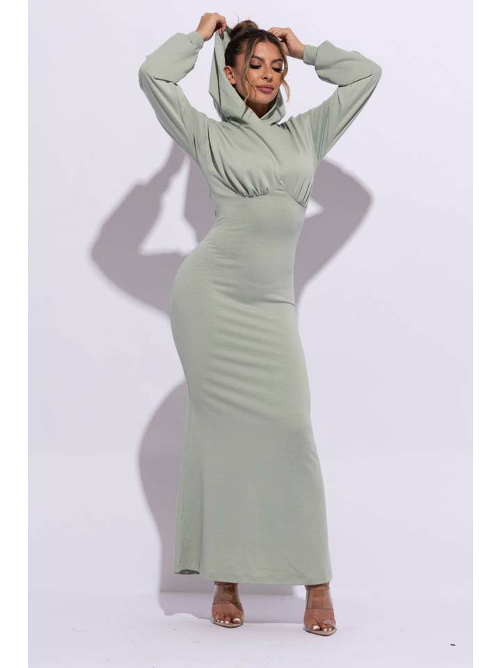 K Too – wholesale Dress – Women's – Hoodie maxi dress16