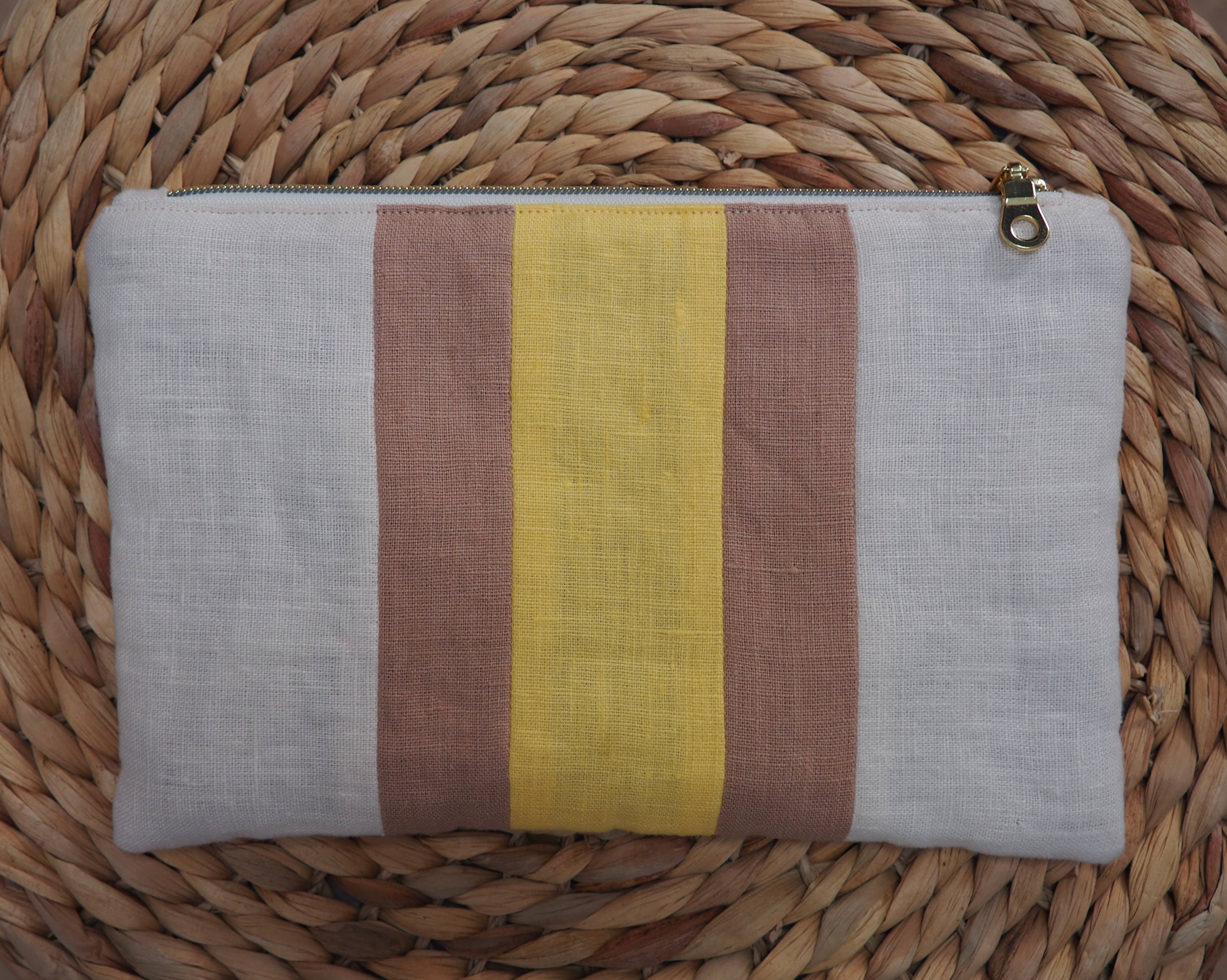 Atelier Magnolia - Wholesale Pouch - Women's - Linen pouch, Pink2