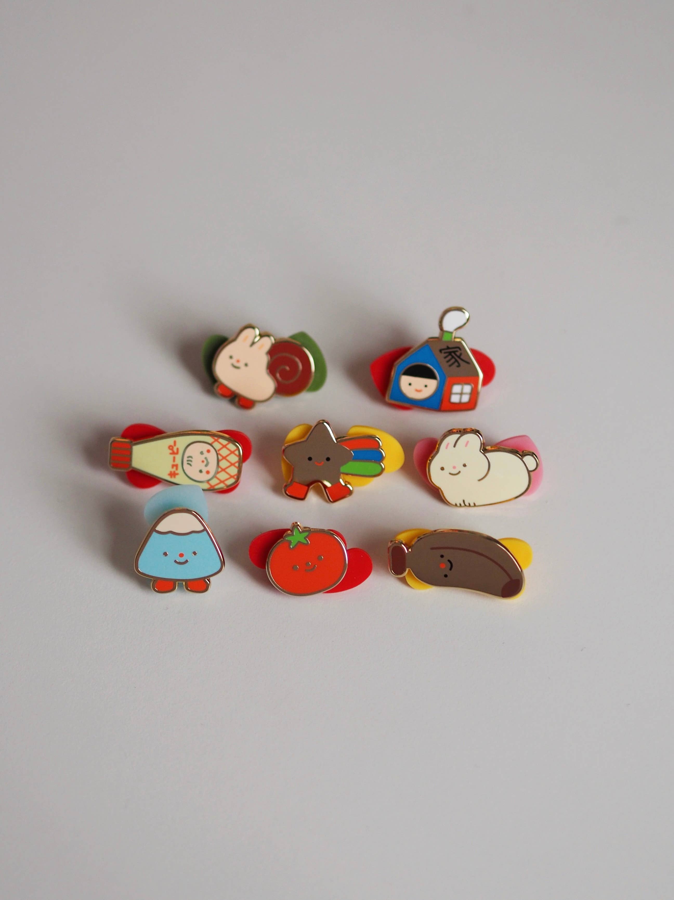 natamori – Alfinete/botão de lapela por atacado – alfinete de esmalte • maionese kewpie4