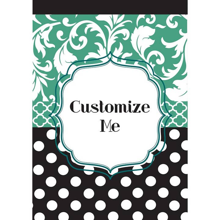 😲 Achat spécial ! Jardin, monogramme blanc noir et aqua pour la vente par Dicksons