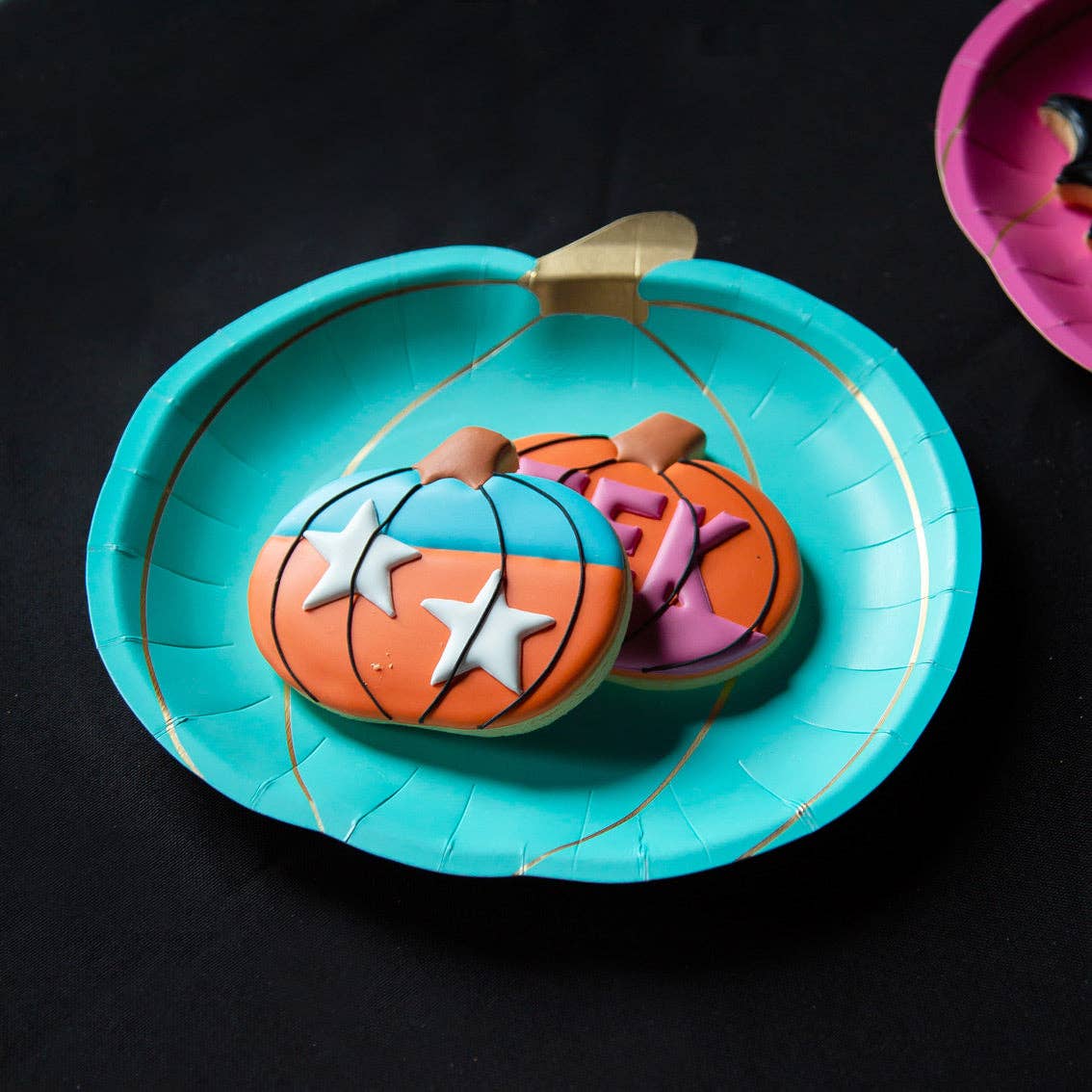 Talking Tables USA - Vente Assiette jetable - Assiettes Citrouille d'Halloween - Pack de 8 | Décoration d'Halloween |5