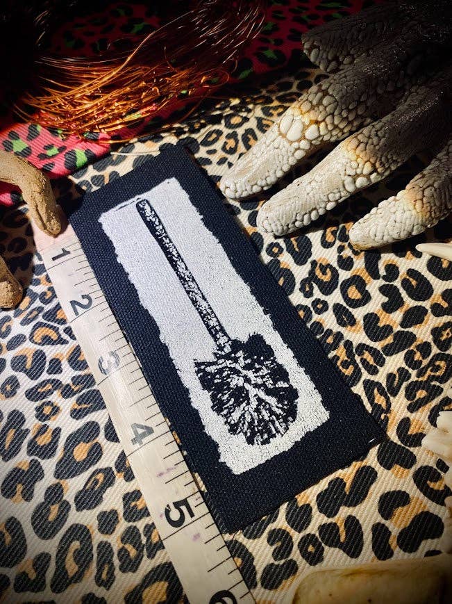 Three Raccoons - Wholesale Patch - Toilet brush sew on patch.