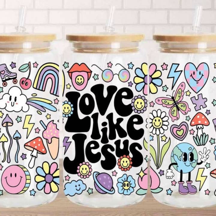 Made By Yen - Wholesale Drinking glass/cup - Love like Jesus1