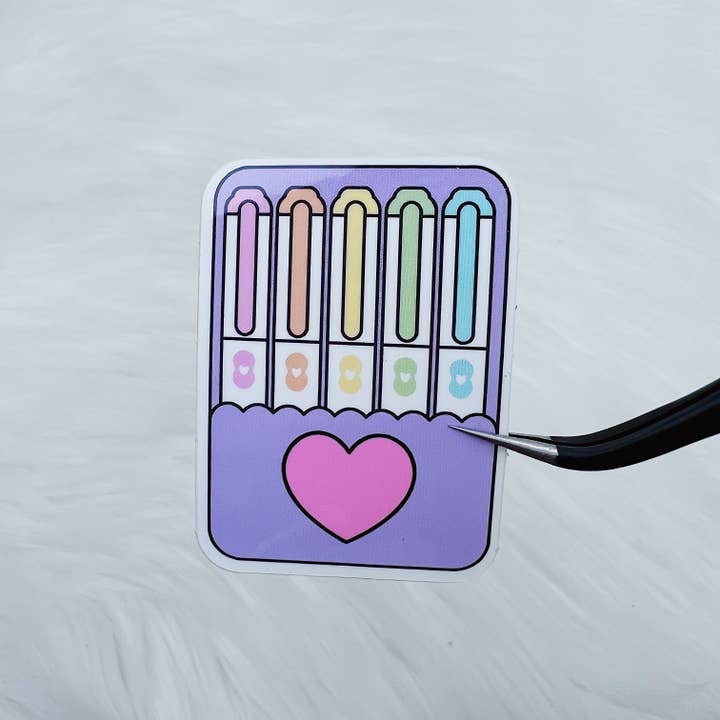 Rainbow Mildliners Pen Sleeve Vinyl Sticker Die Cut for wholesale by The HoneyBShop