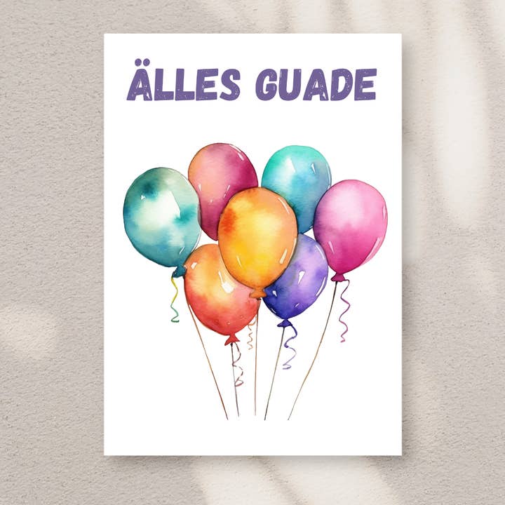 All the Best - Swabian Postcard A6 for wholesale by eiwandfrei