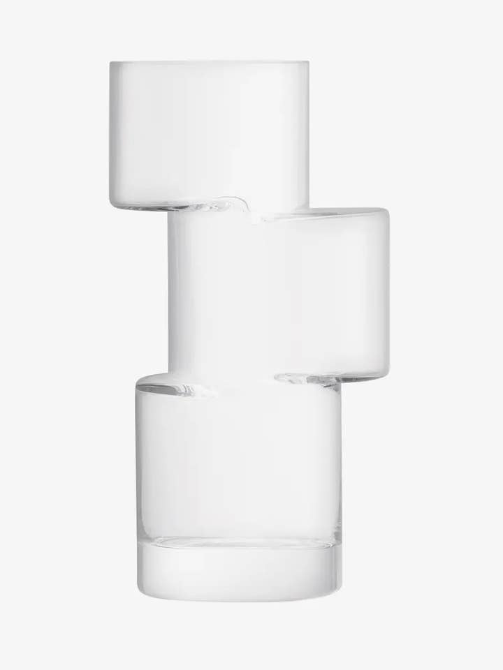 Tier Vase H26cm Clear for wholesale by LSA International