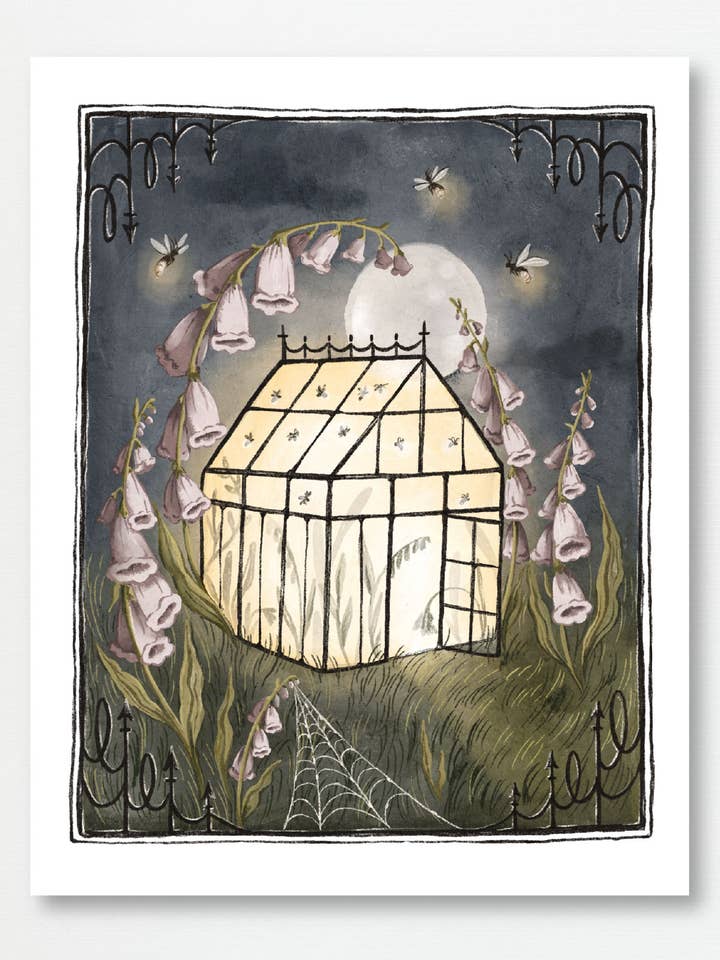 Impression d'art mural de jardin - Digitale & Lucioles pour la vente par Fox & Fables