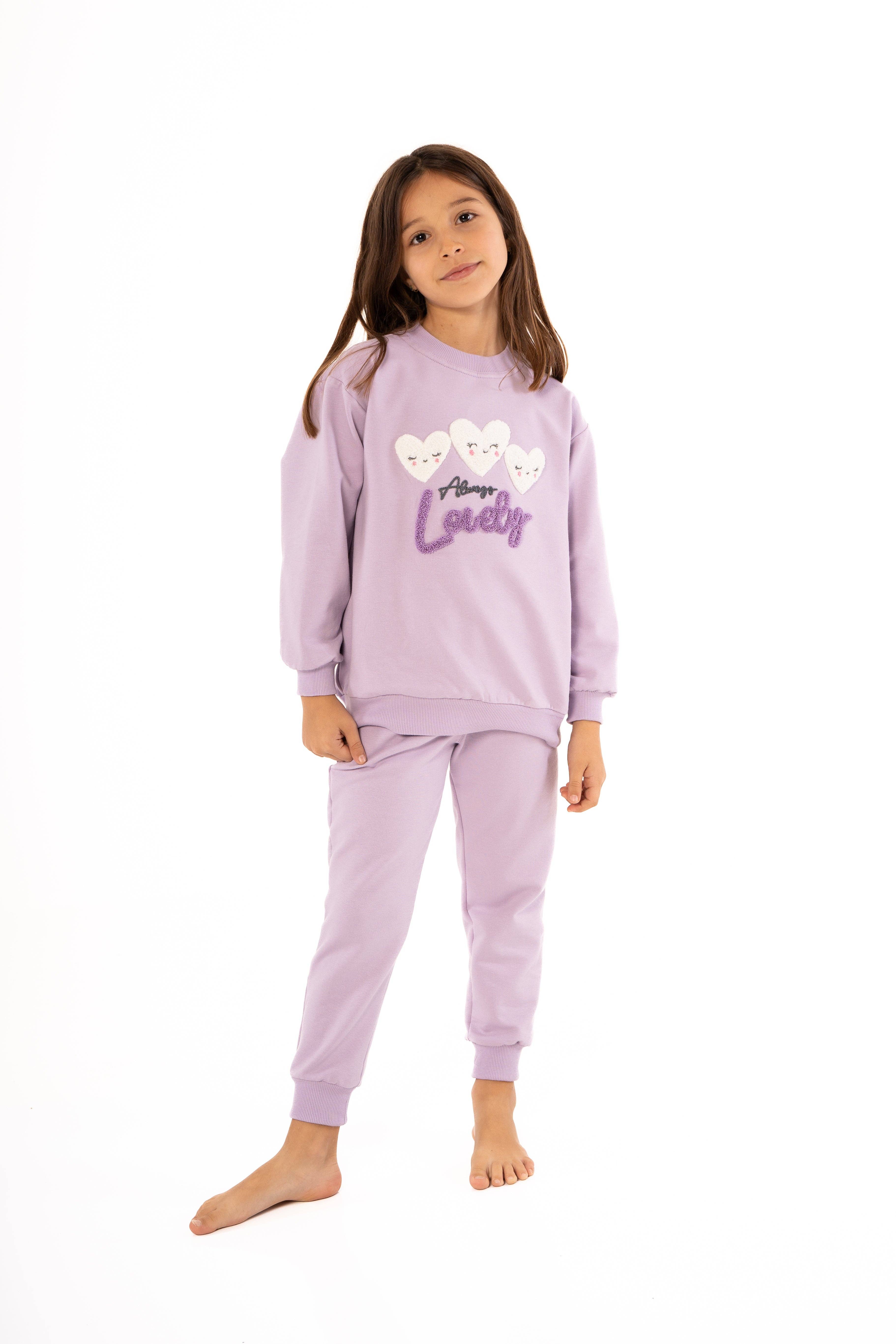 Dreamline - Wholesale Top & Pant Set - Kids - Girls Crewneck & Joggers Set "Lovely"5