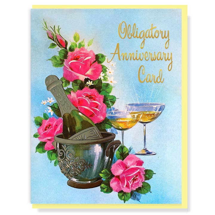 Obligatory Anniversary Card for wholesale by Smitten Kitten