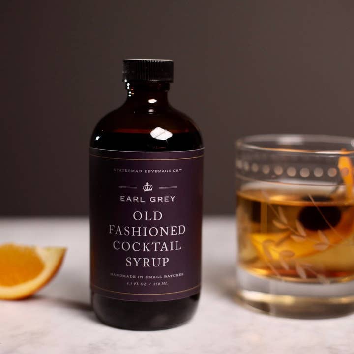 Earl Grey Old Fashioned Cocktail Syrup for wholesale by Statesman Beverage Co