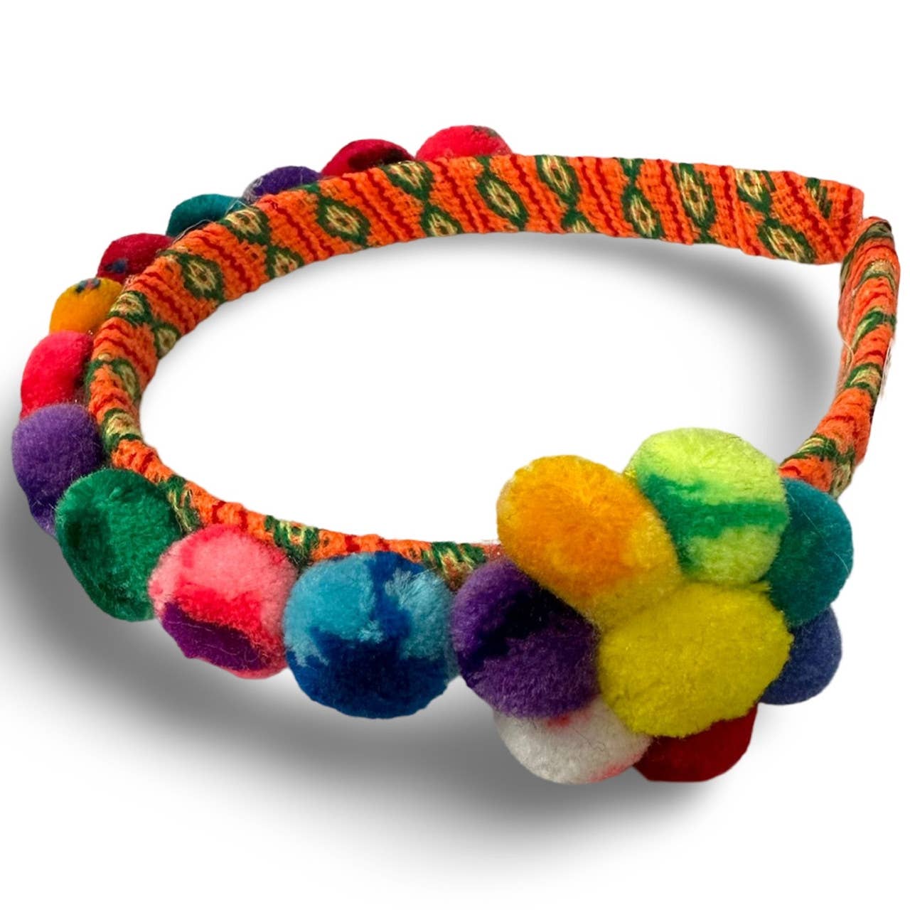 Sanyork Fair Trade - Wholesale Fashion Headband - Women's - PomPom Hand Made Multicolored Headband Peru Artisan MadeHair1