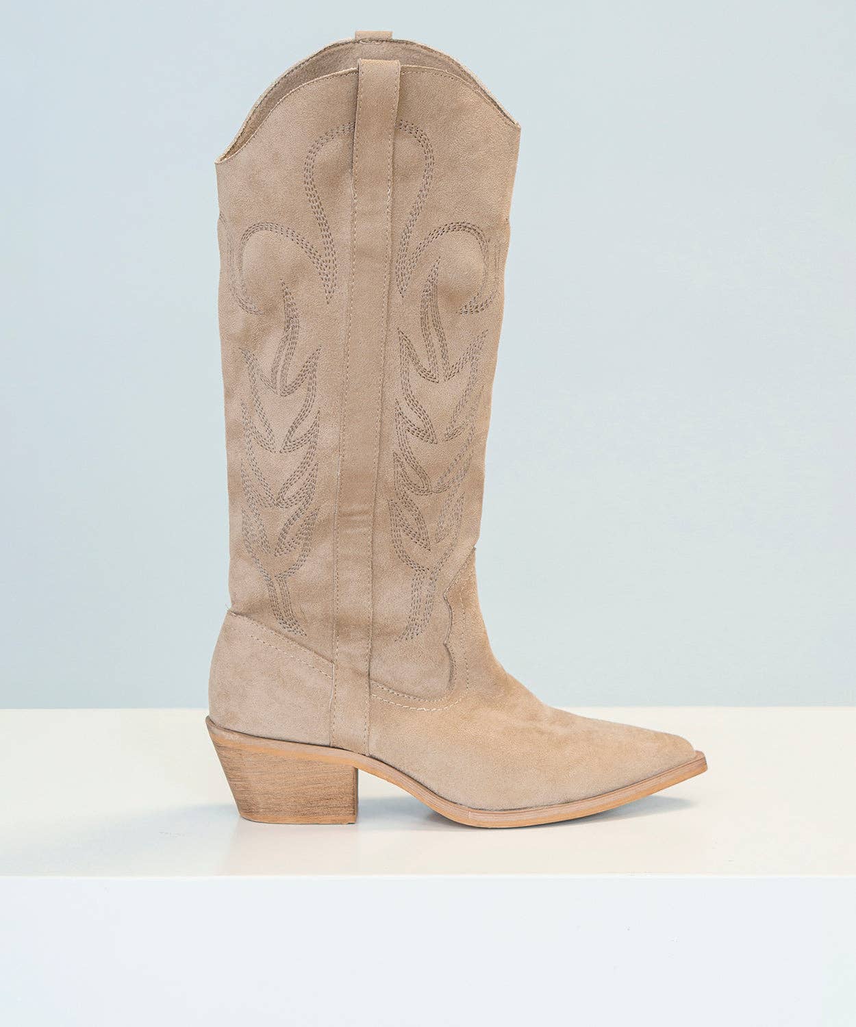 Alliwant - Wholesale Cowboy Boots - Women's - Beige embroidered high cowboy boot3
