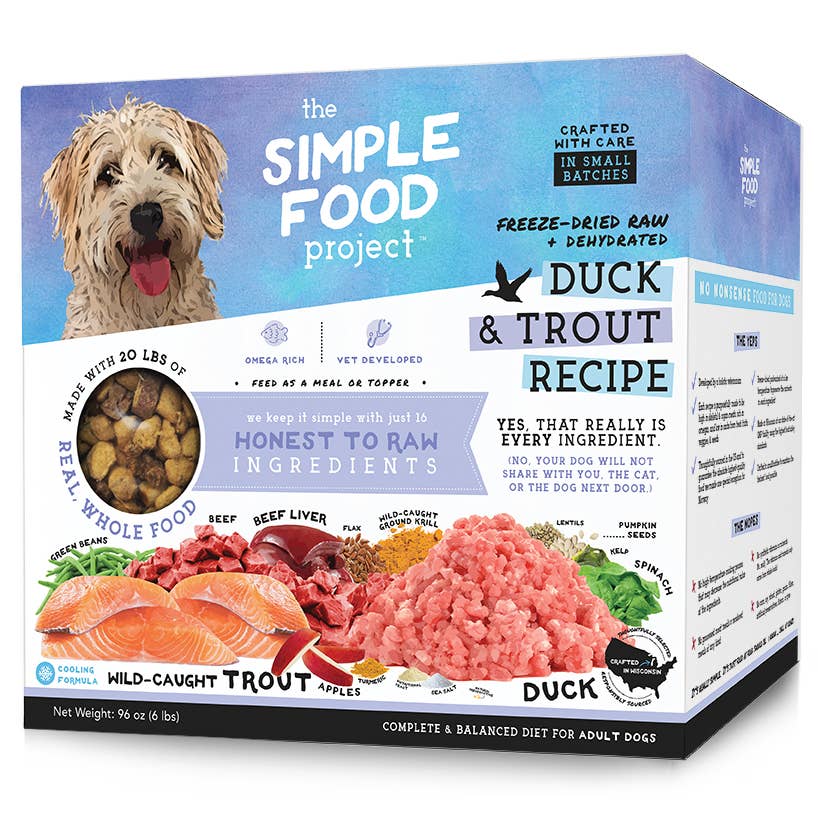 The Simple Food Project - Wholesale Pet Food - Dog - Duck & Trout Recipe for Dogs2
