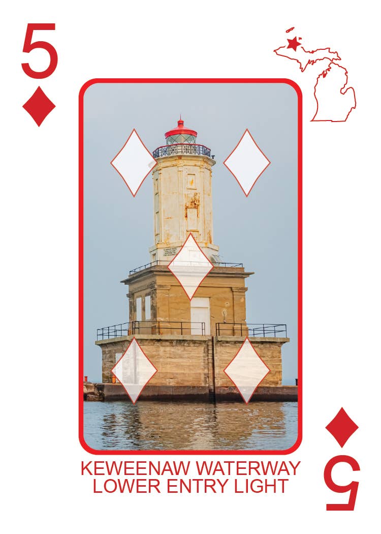 Phil Stagg Photography - Wholesale Playing Cards - LIGHTHOUSES OF MICHIGAN - Playing Cards - Euchre Friendly44