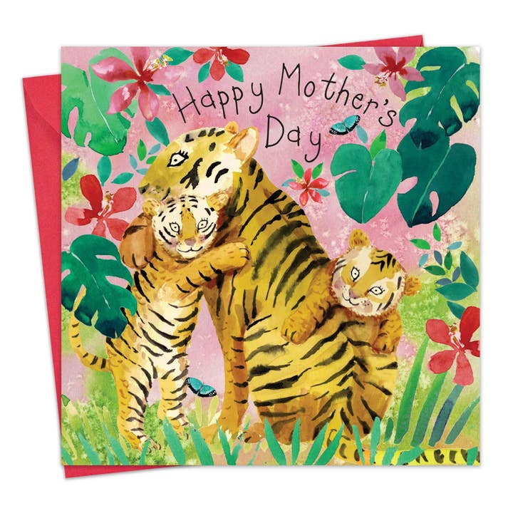 Carte de fête des mères mignonne - Tigres pour la vente par Twizler Ltd