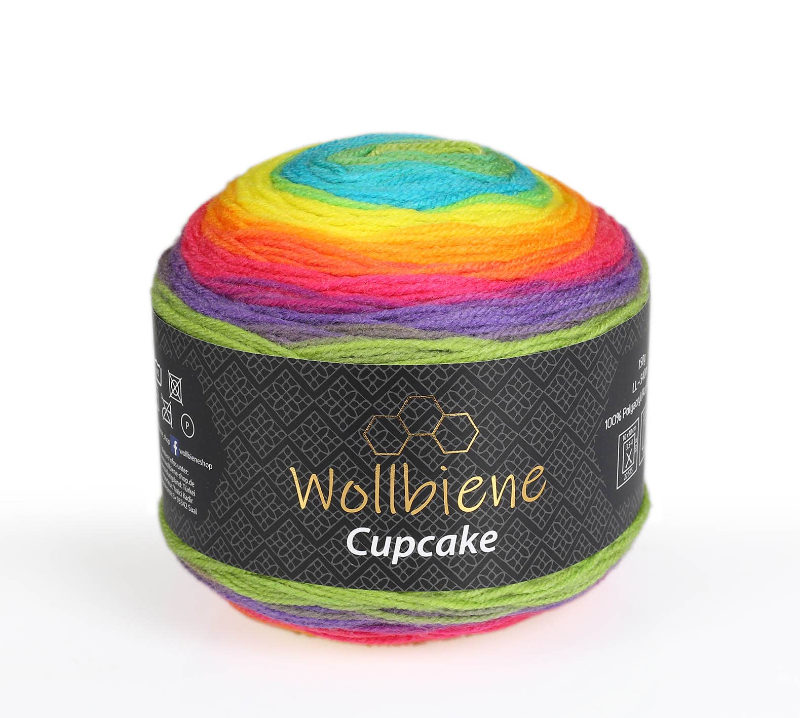 Wollbiene - Venta al por mayor Hilos - lana de lana para tejer cupcake de abeja degradado 150g4