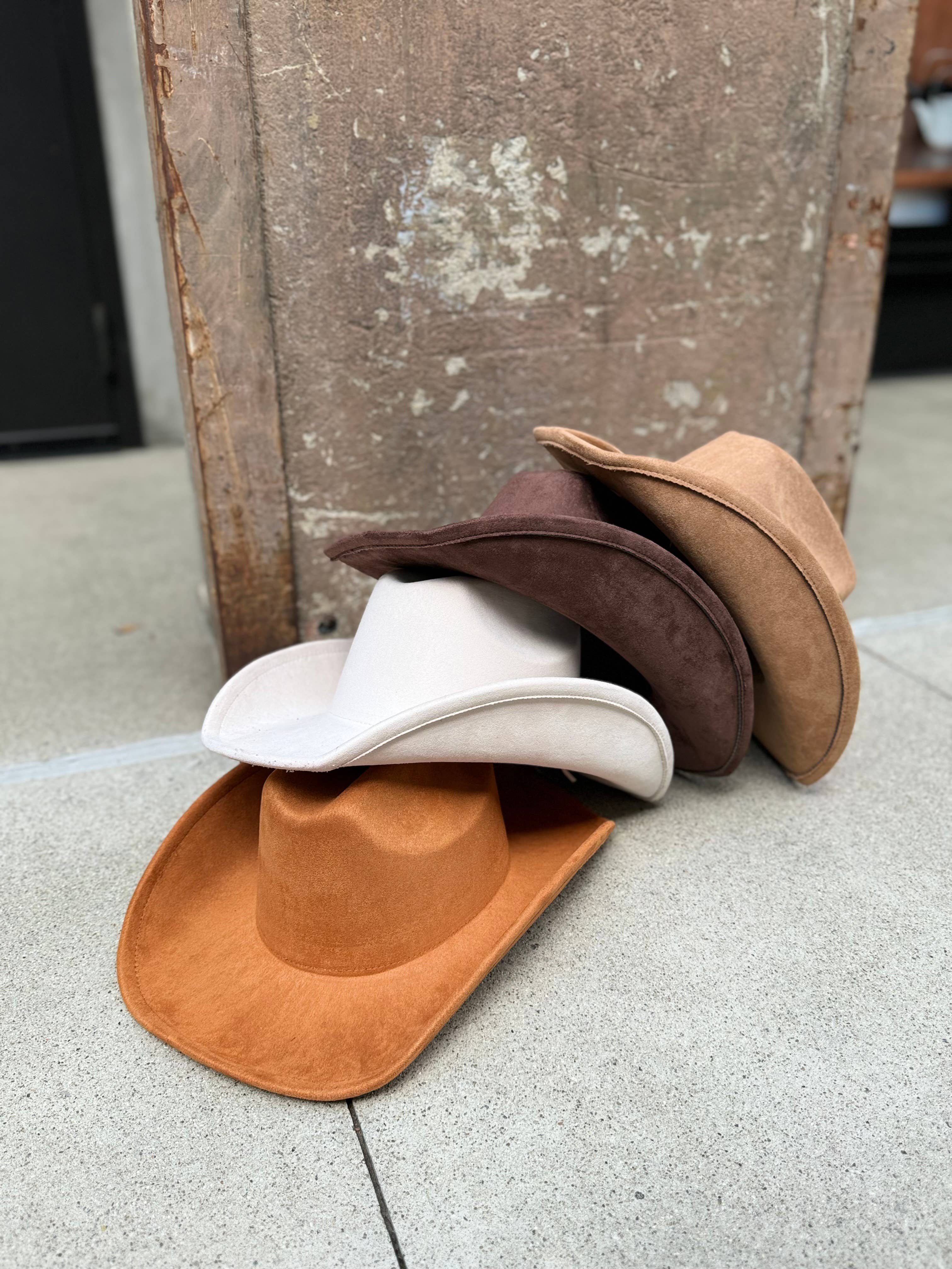 Love and Thyme - Wholesale Cowboy Hat - Women's - Best Seller! VEGAN SUEDE CATTLEMAN COWBOY HAT6