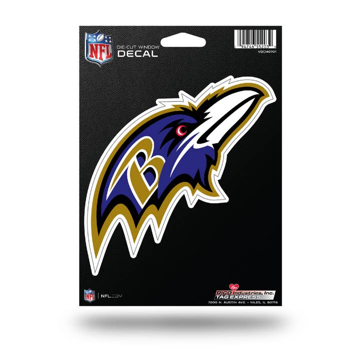 Rico Industries - Wholesale Sticker - Baltimore Ravens Die Cut Vinyl Decal