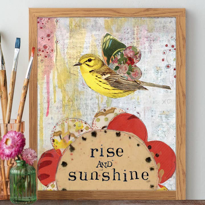 Rise And Sunshine - Print for wholesale by Kelly Rae Roberts