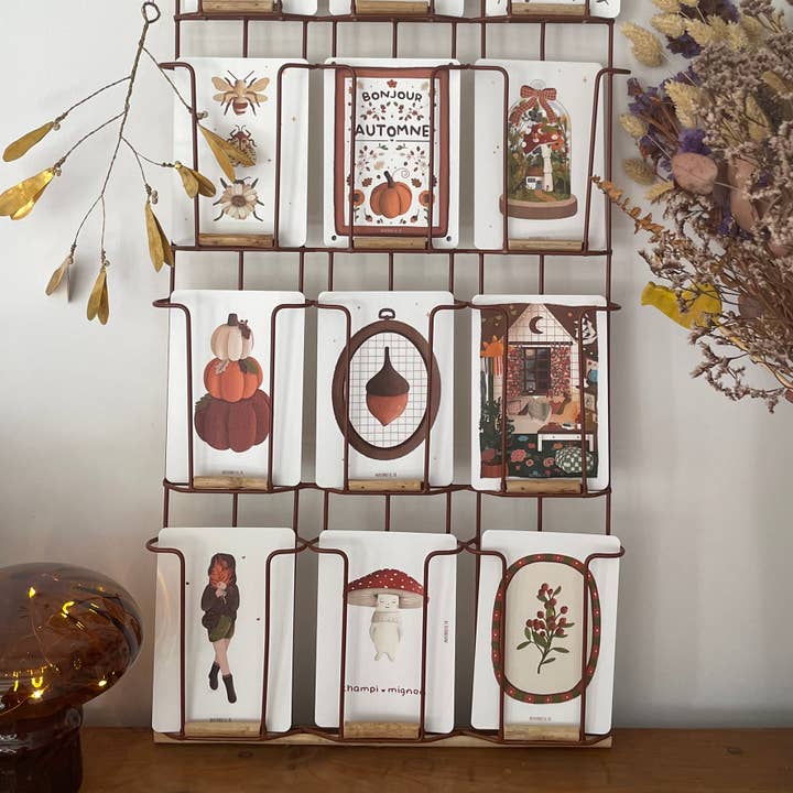 Papier Poetic - Vente Cartes postales - Carte Postale / Card "Pile de citrouilles"1