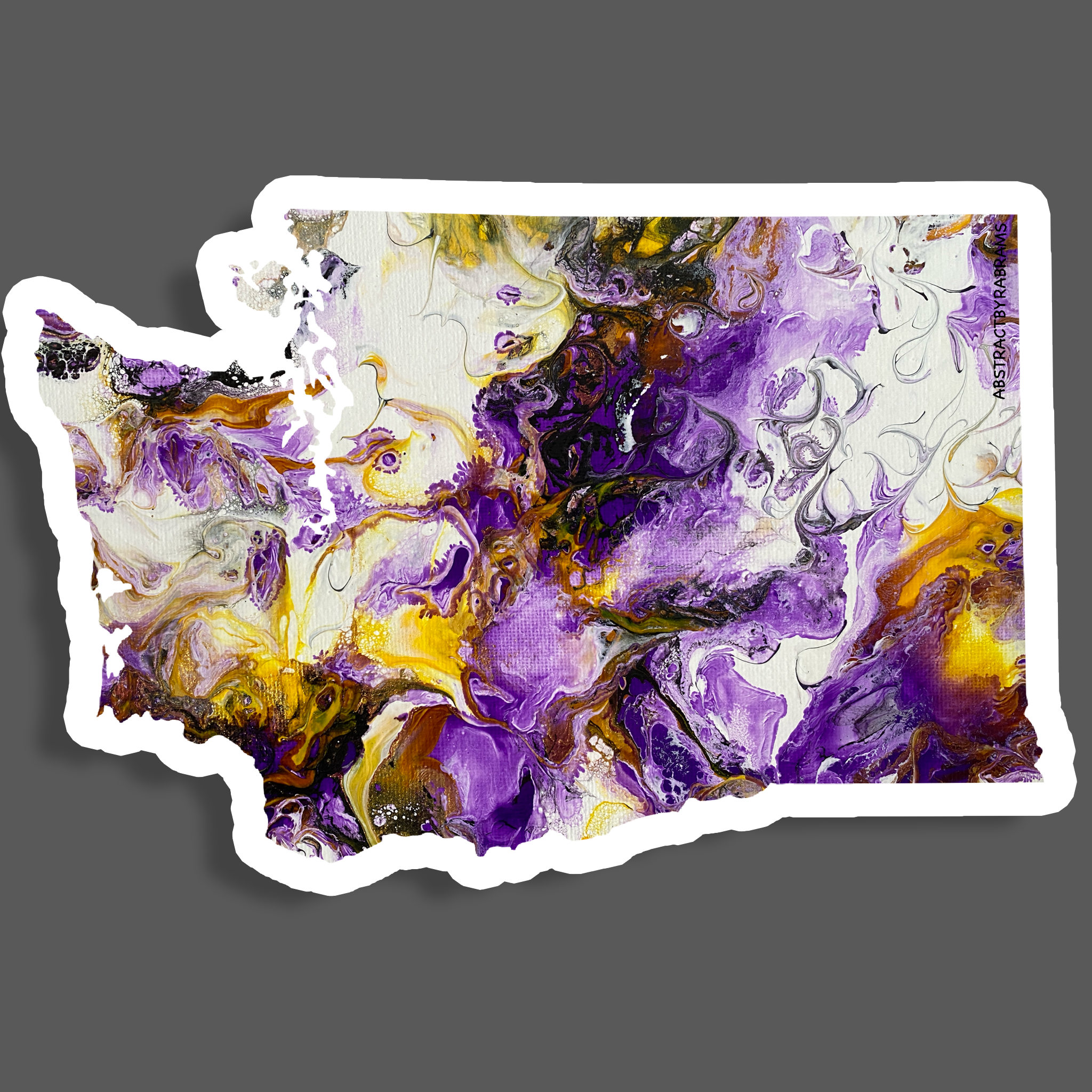AbstractbyRabrams - Wholesale Sticker - LGBTQ Washington State Sticker Non Binary Pride Trans Pride13