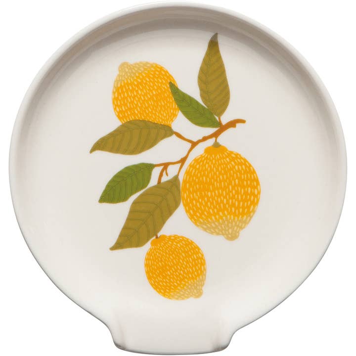 Lemons Stoneware Spoon Rest for wholesale by Now Designs by Danica