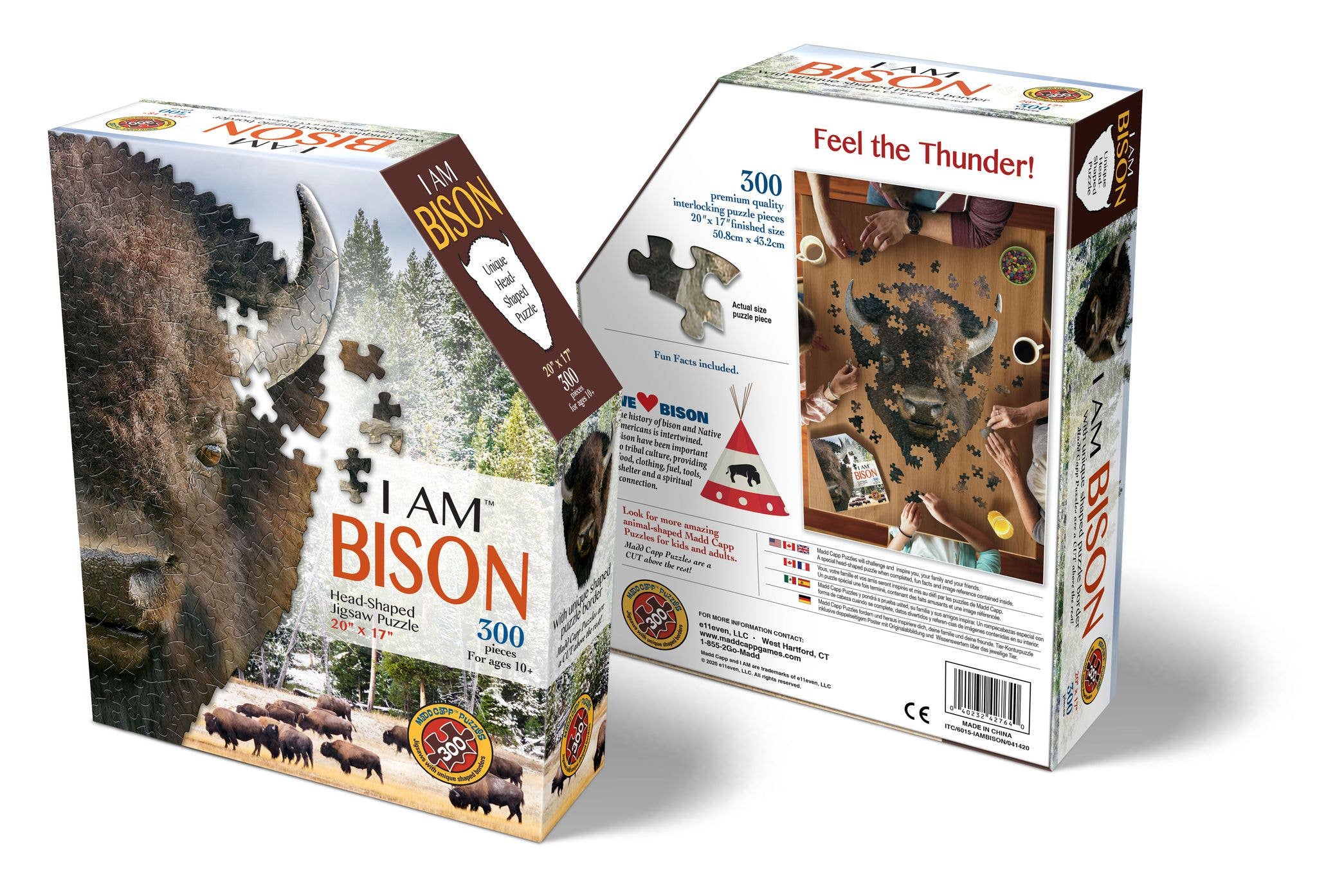 Madd Capp Games & Puzzles - Wholesale Puzzle - Adult - I AM Bison 300 piece jigsaw puzzle gift3