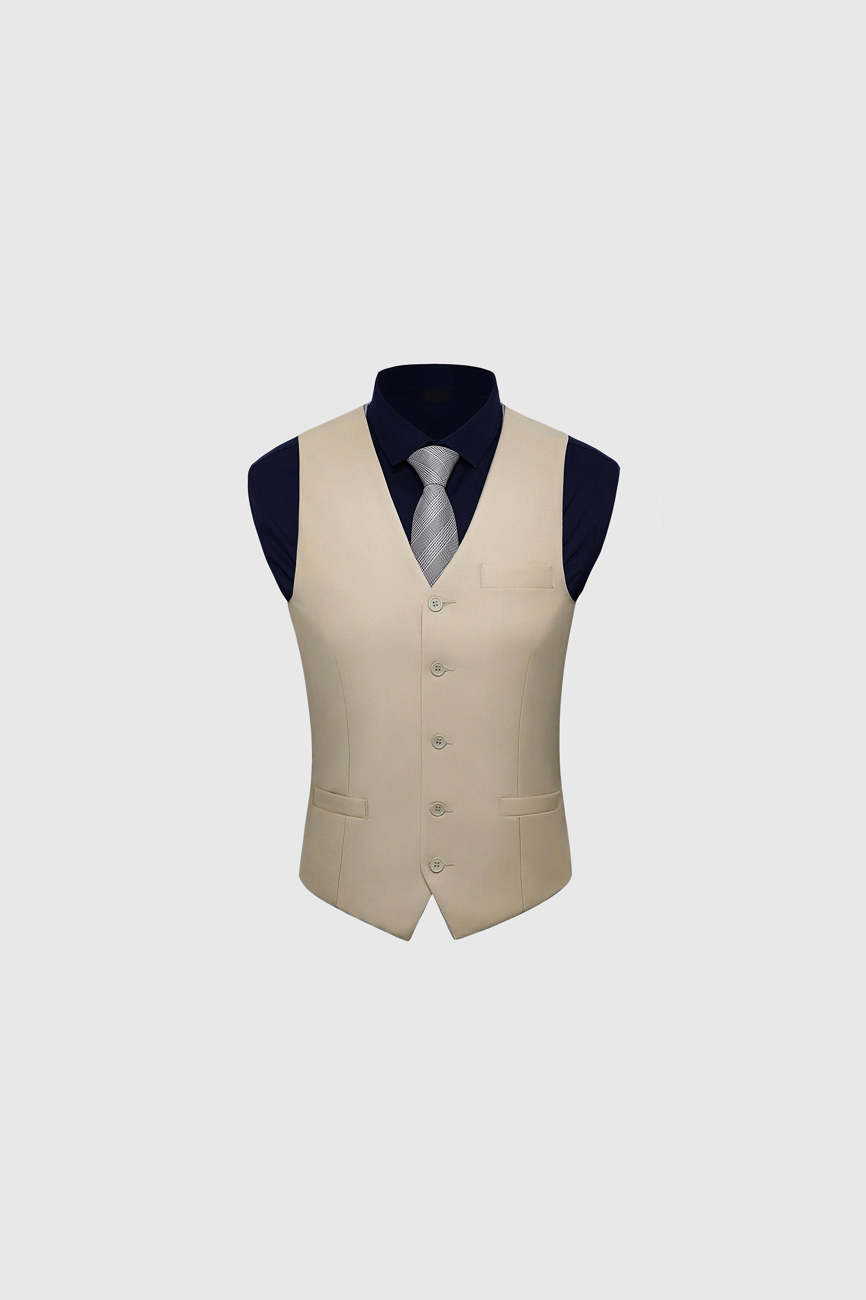 BABEYOND - Wholesale Suit Vest - Men's - 1920s Mens Formal Suit Business Vest6