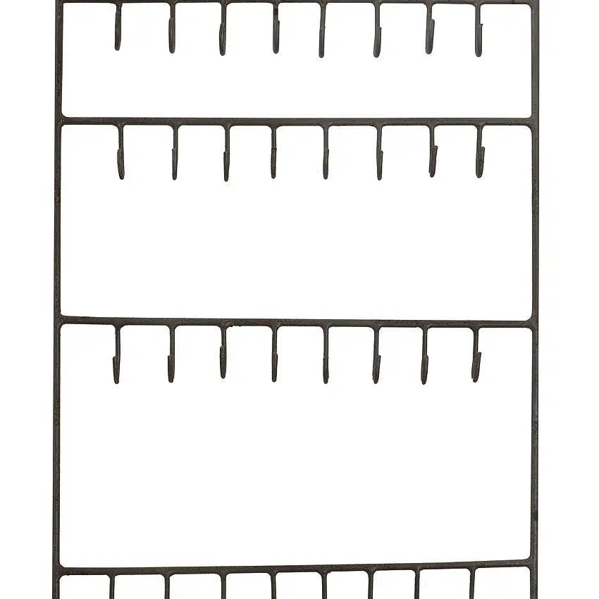 Vagabond Vintage - Vendita all'ingrosso Espositori e vetrine per gioielli - Portagioie da parete semplice in filo metallico1