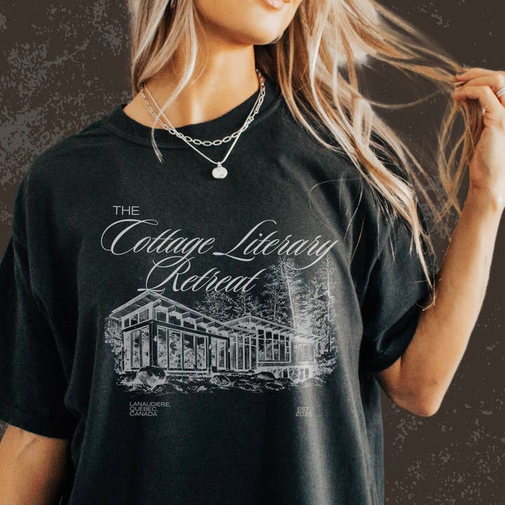 Shadowbound Spines LLC - Wholesale T-Shirt (Graphic) - Women's - Heated Rivalry The Cottage Literary Retreat Tee9