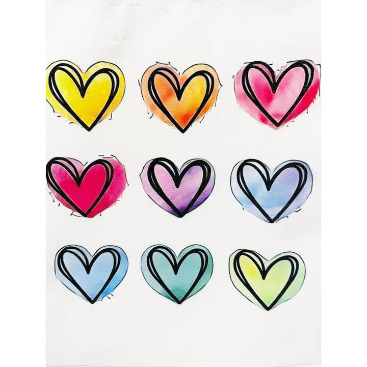 Love and Repeat – wholesale Tote bag – Women's – Spread the LOVE Heart Design Canvas Print Tote Bag2