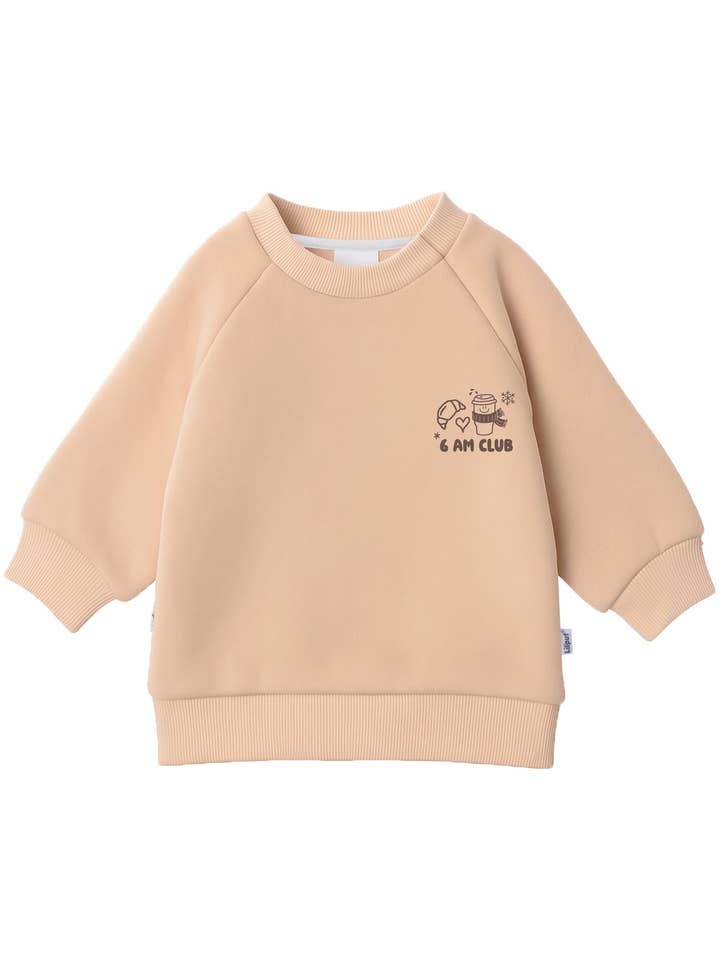 Cacao voor de koude dag Sweatshirt beige Mini Me voor wholesale door Liliput
