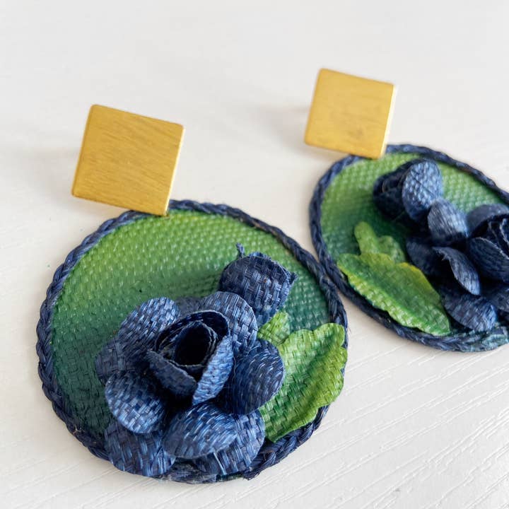 Hola! I'm Back - Venta al por mayor Pendientes colgantes - Pendientes de fibra natural de planta de plátano ecológico de Amazon