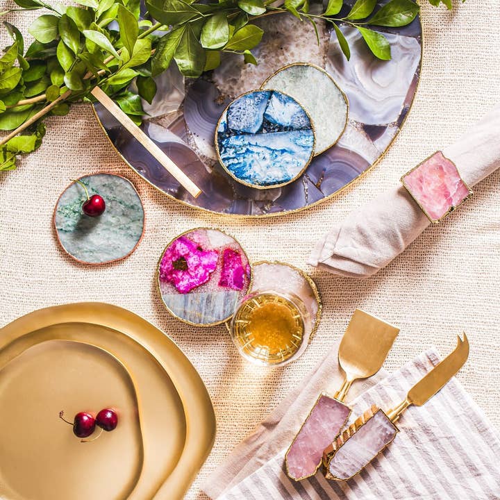 Vassoio in ottone, piatto irregolare per stoviglie per la vendita all'ingrosso da parte di Serein Wellness