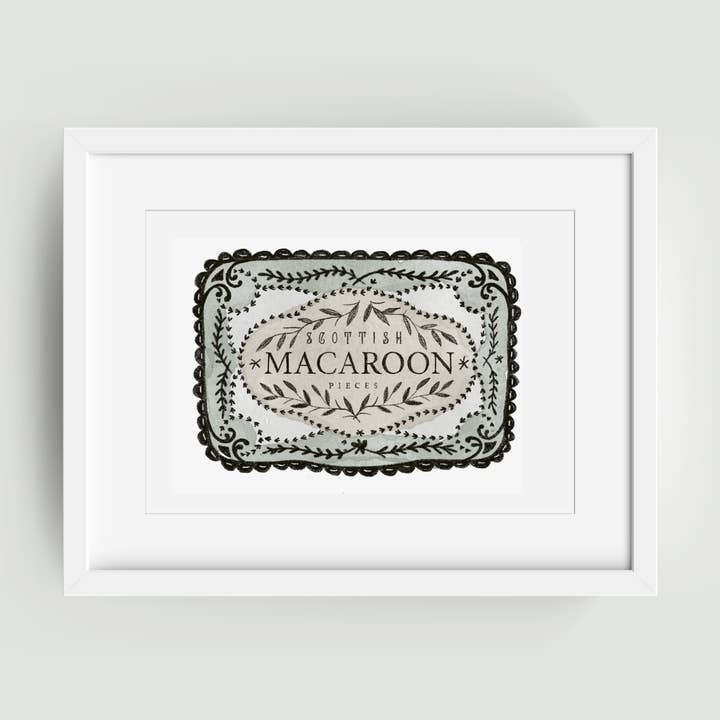 Scottish Macaroons Print for wholesale by Juniper Press