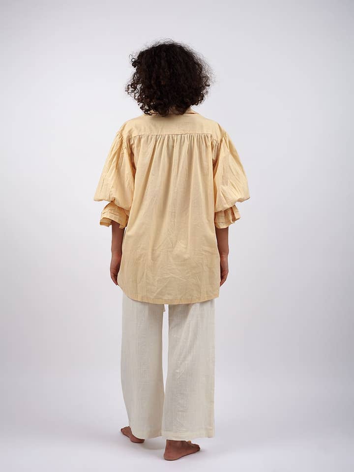 Bijondo - Wholesale Button Down Shirt - Women's - Boho Shirt 100% Cotton Leela5