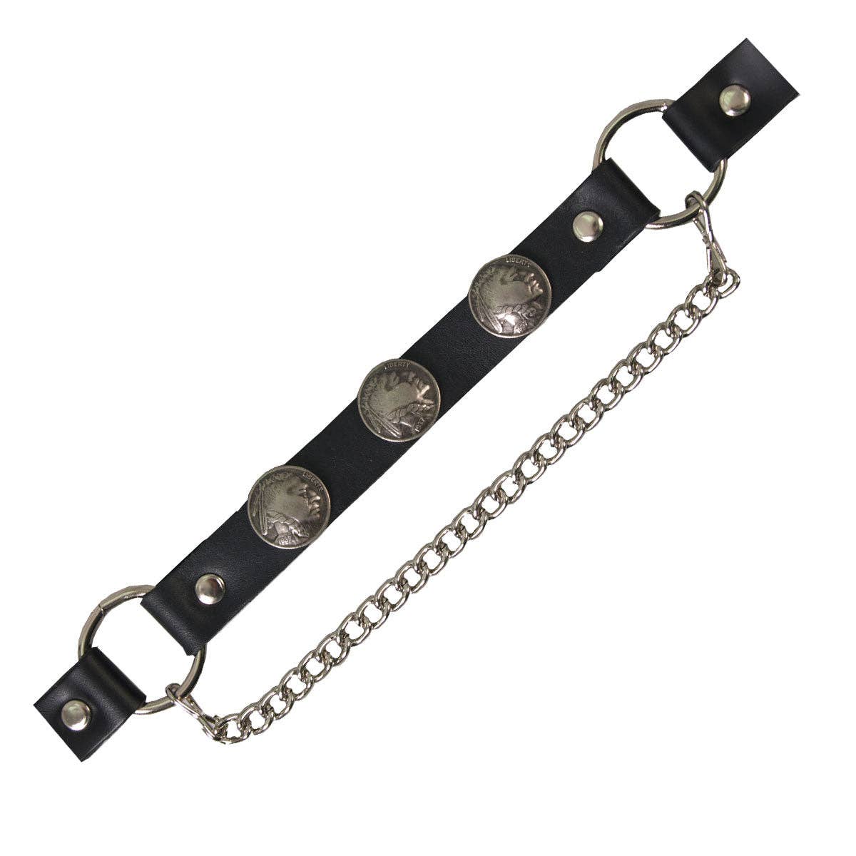 Hot Leathers - Wholesale Shoe Accessories - Hot Leathers BNL1005 Indian Head Nickel Boot Chain0