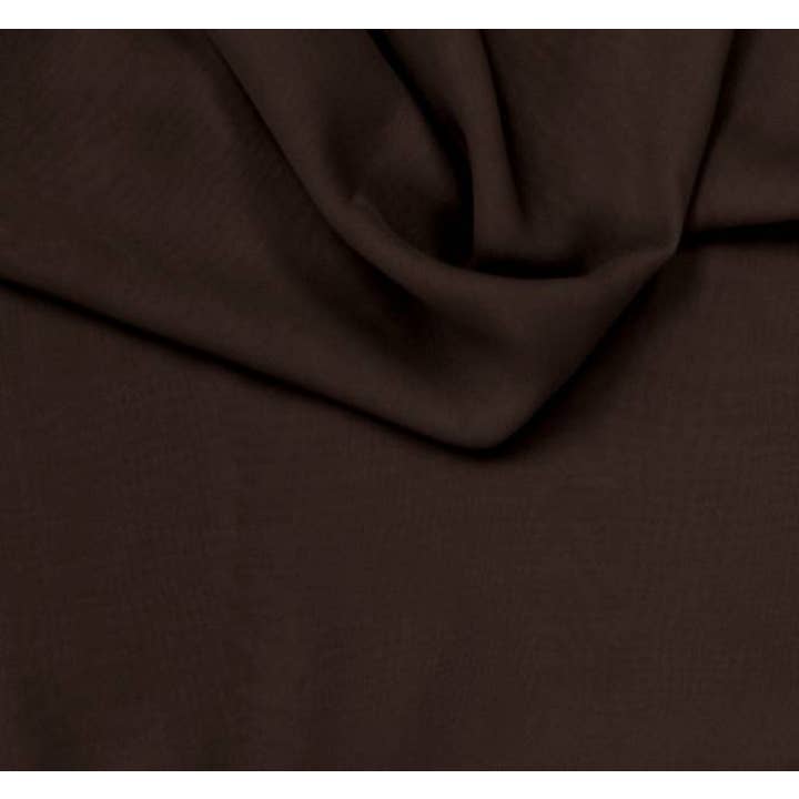 Dark Brown Sheer Chiffon 58/60 Inch for Scarves & Blouses for wholesale by Radyan Fabrics
