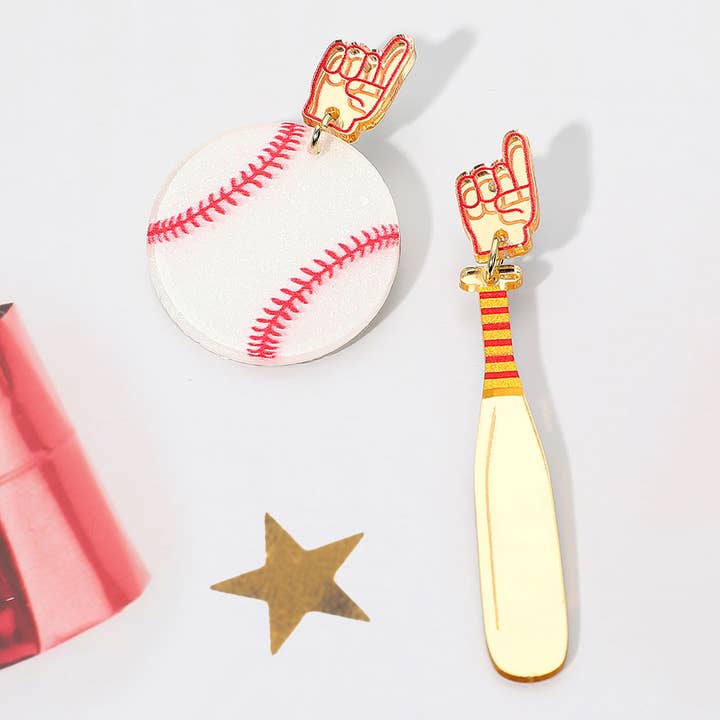 Resin Mismatch Baseball Bat Ball Dangle Earrings and other Purchase Wholesale baseballs. Free Returns & Net 60 Terms on Faire trending on Faire.