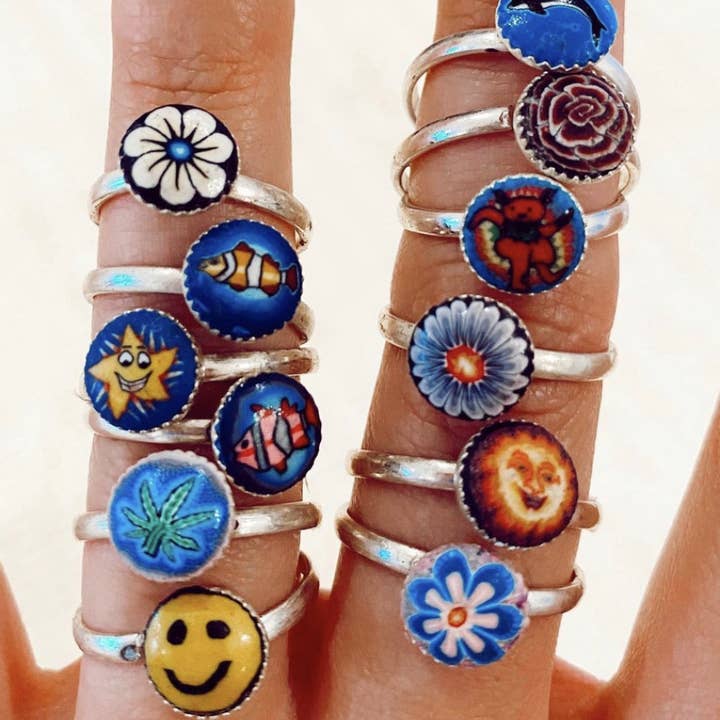 cutandcropped – Engroshandel Statementring – 50 tilfældige justerbare ringe (Læs beskrivelse)2