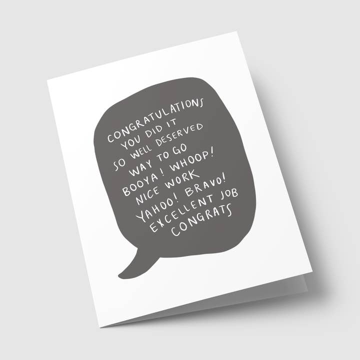 Congratulations, You Did It for wholesale by bea co. paper