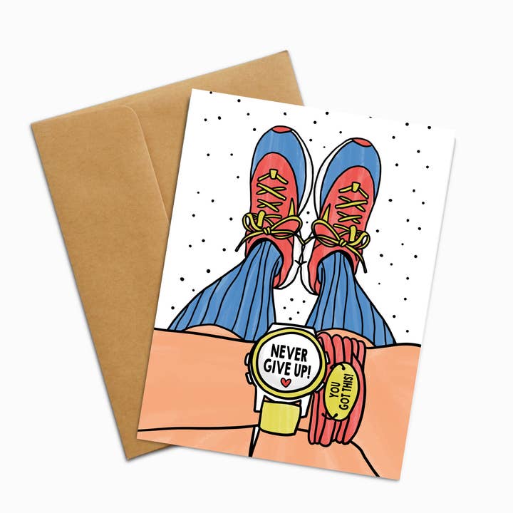 Gib niemals auf - Du schaffst das Karte für den Großhandel von Sole Inspired