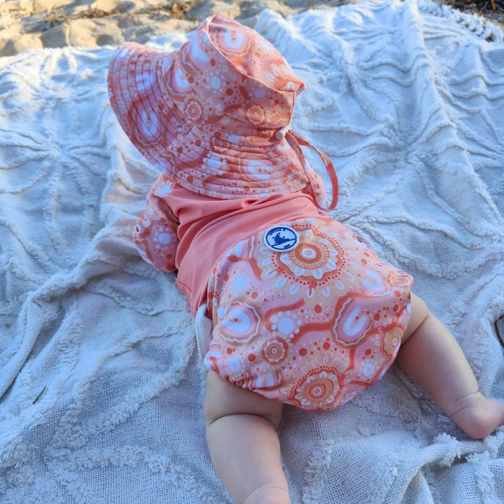 Little E & Co - Wholesale Swim nappy – Baby - SWIM NAPPY & MINI WET BAG COMBO~ COMMUNITY CONNECTED TO LAND1