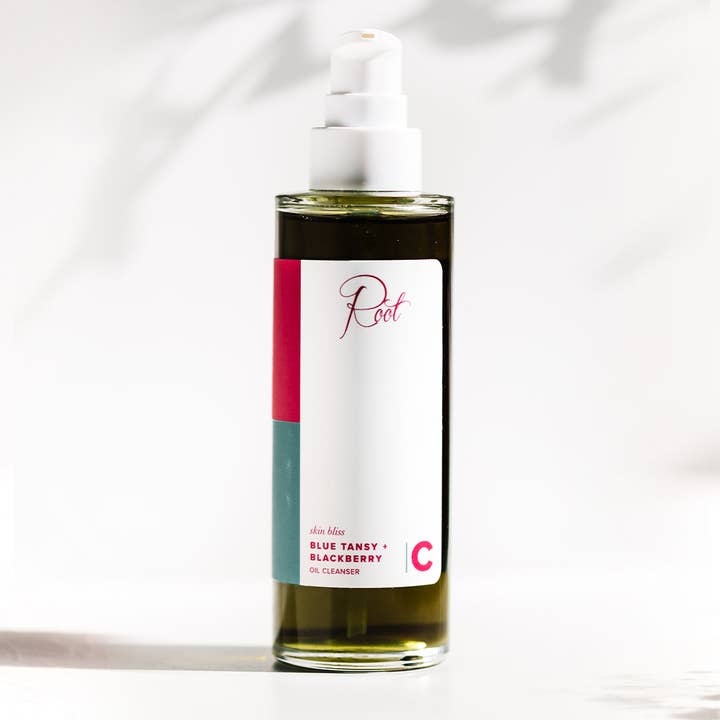 Root - Wholesale Facial cleanser - Skin Bliss Blue Tansy + Blackberry Oil Cleanser