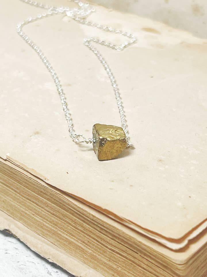 Pyrite Nugget Necklace for wholesale by Rage Gems & Jewelry